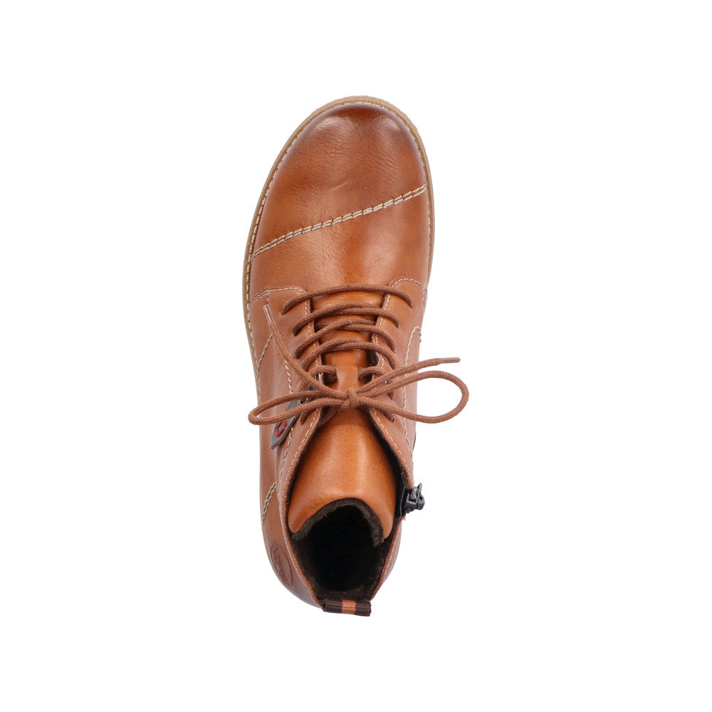 Rieker Synthetic Material Women's Short 73501 Ankle Boots - Brown oHCJSkFE