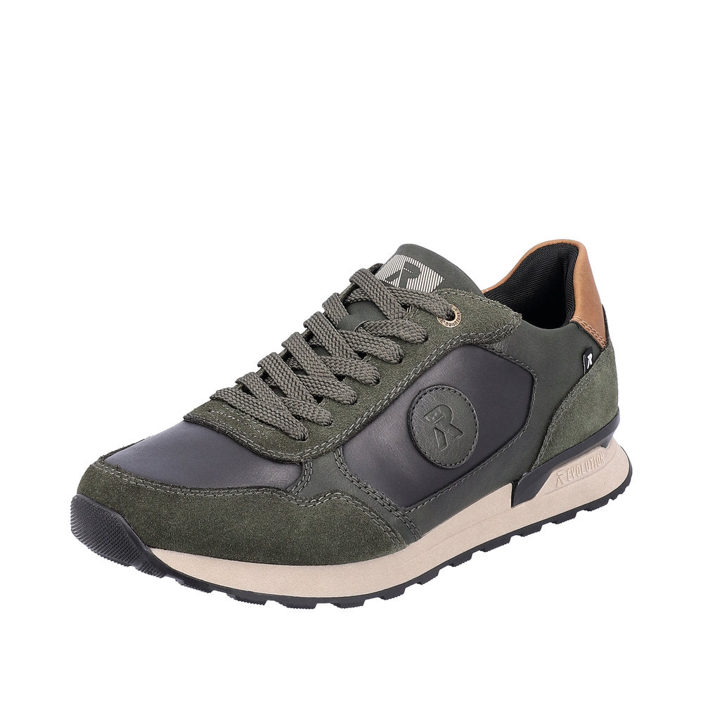 Rieker Evolution Leather Men's U0305 - Green Combination