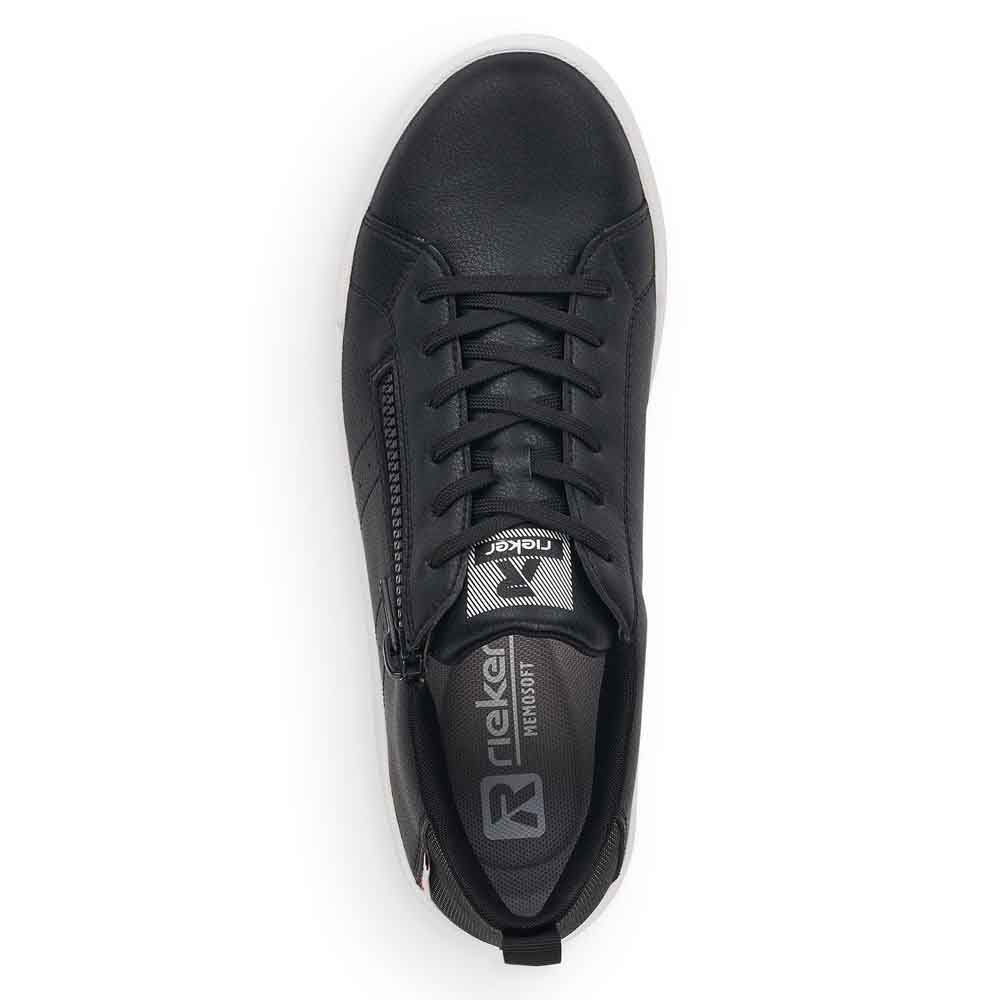 Rieker Evolution Women's Style 41906 Athletic Lace-Up With Zip - Black MX3X8SxV