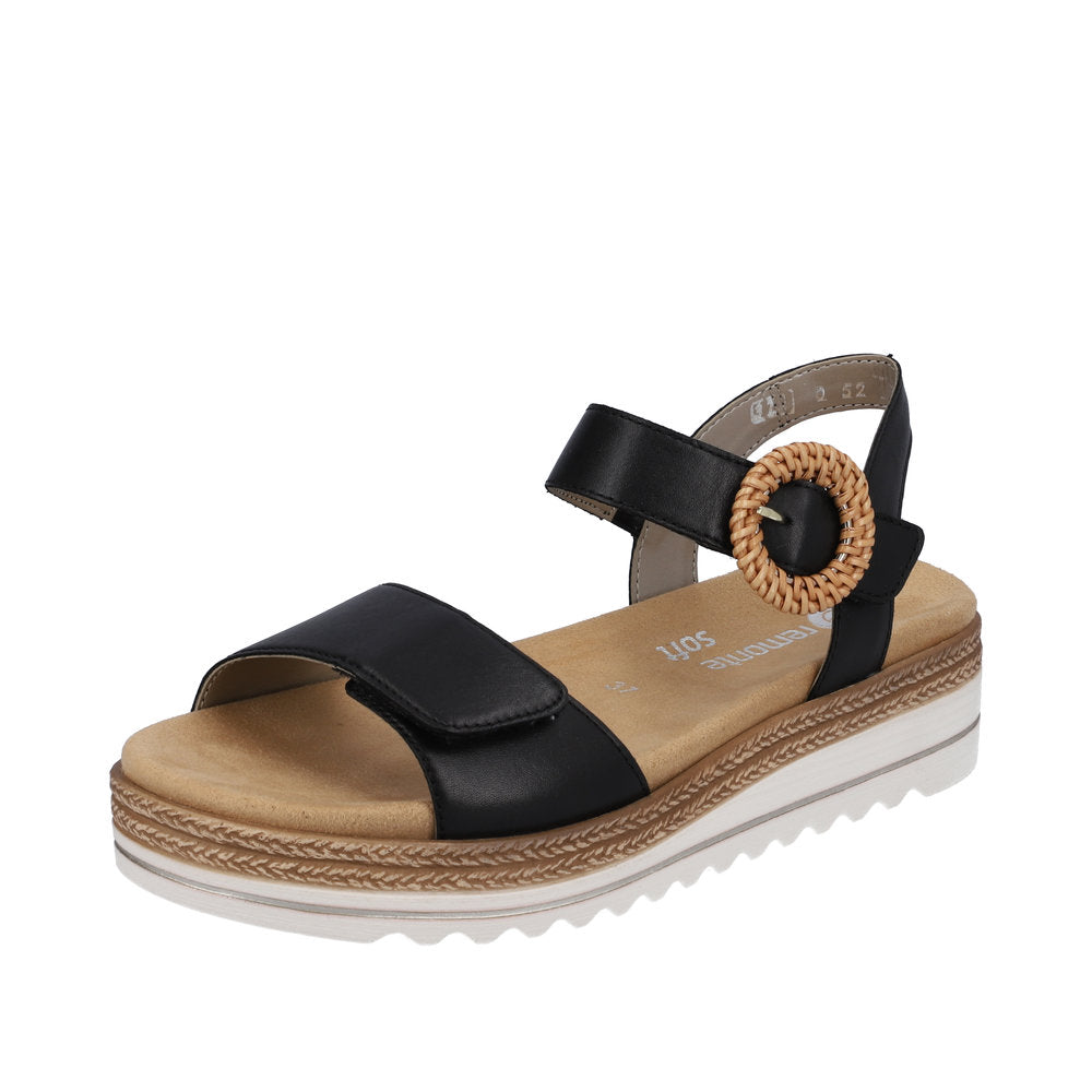 Remonte Women's Style D0Q52 Casual Sandal - Black