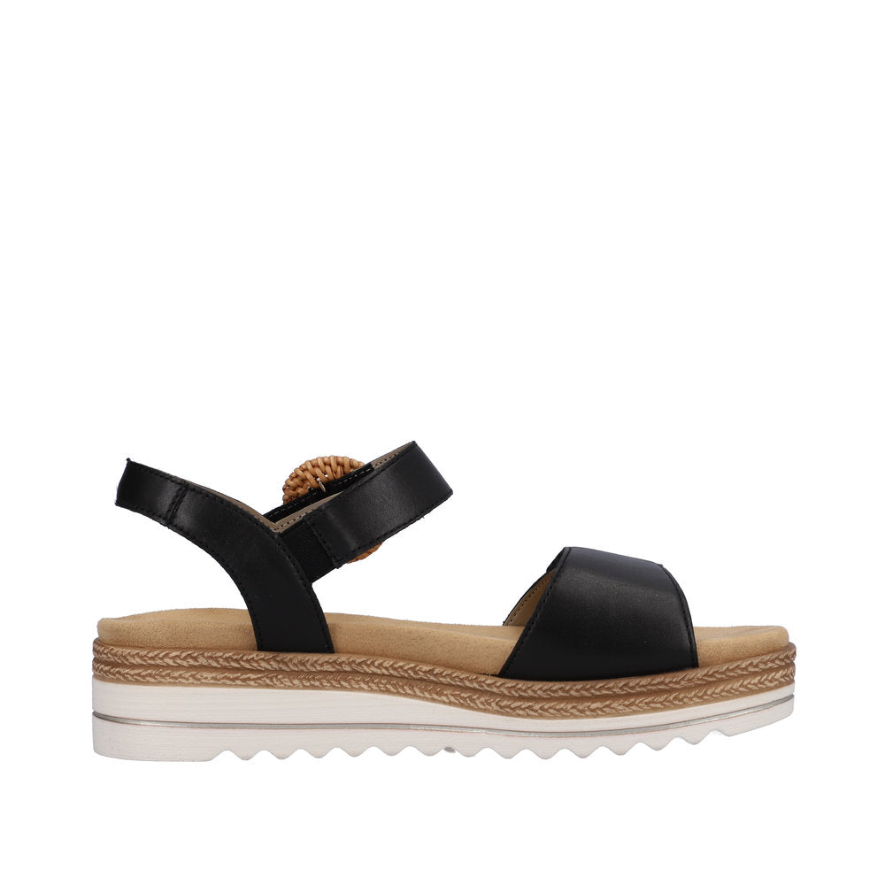 Remonte Women's Style D0Q52 Casual Sandal - Black biQVEzYp