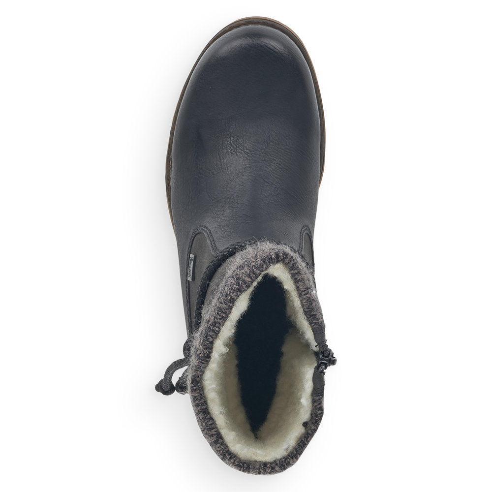 Rieker Synthetic Material Women's Short 79688 Ankle Boots - Black JpygCBnD