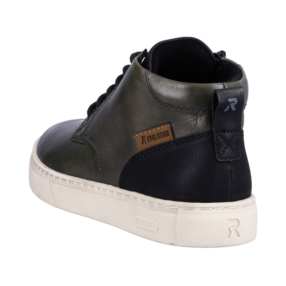 Rieker Evolution Leather Men's U0762 Ankle Boots - Green 87aGOLVp