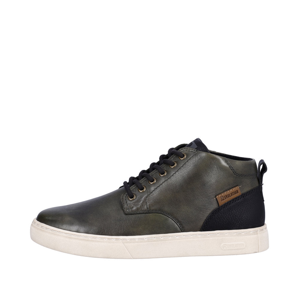 Rieker Evolution Leather Men's U0762 Ankle Boots - Green 87aGOLVp