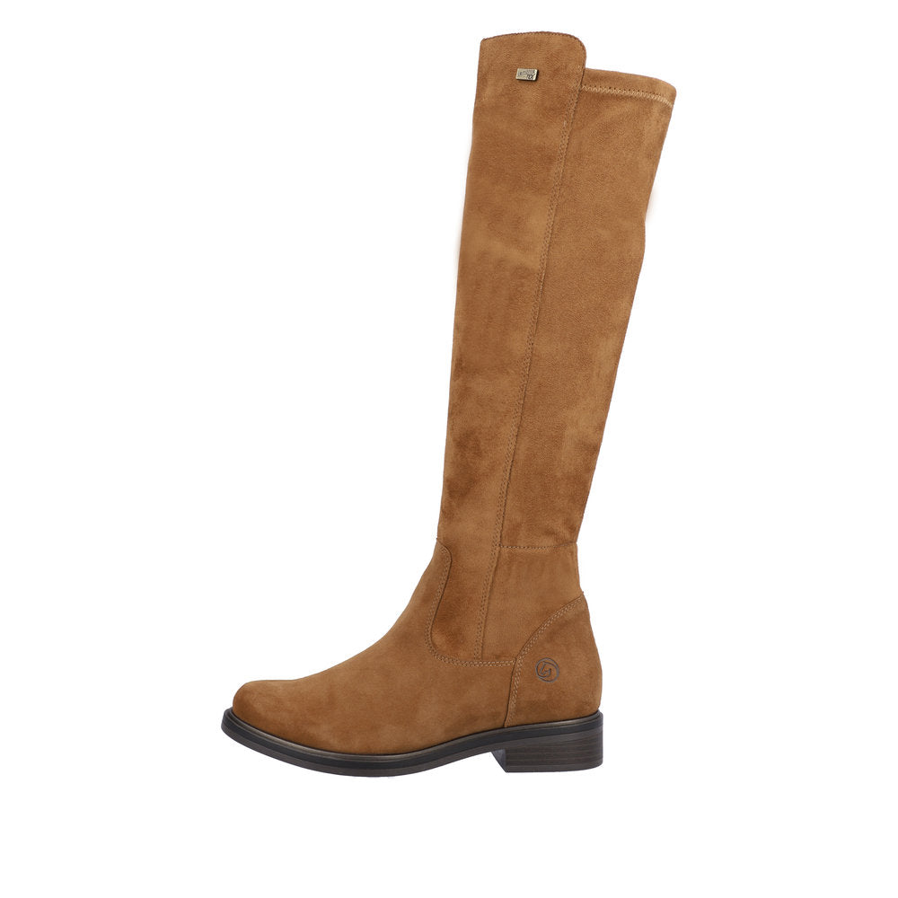 Remonte Suede Leather Women's' Tall D8387 Tall Boots - Brown IKd1dF07