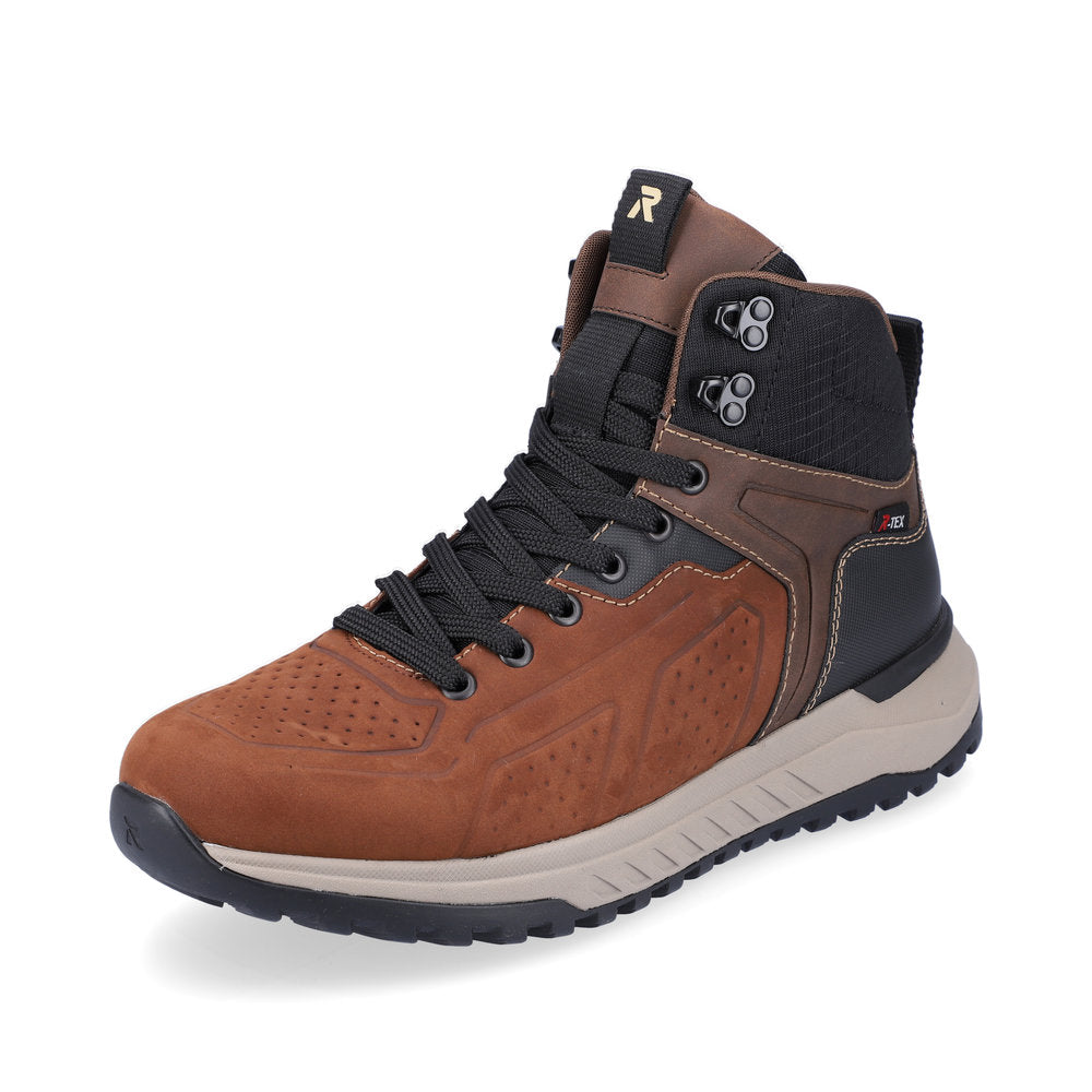 Rieker Evolution Synthetic Leather Men's U0161 Ankle Boots - Brown