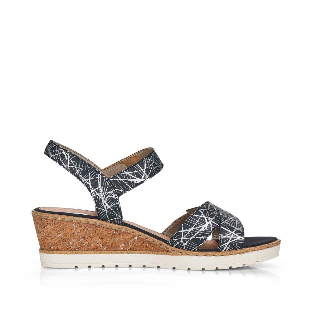 Remonte Women's Style R6252 Dress Sandal - Blue Combination lRmEbWye