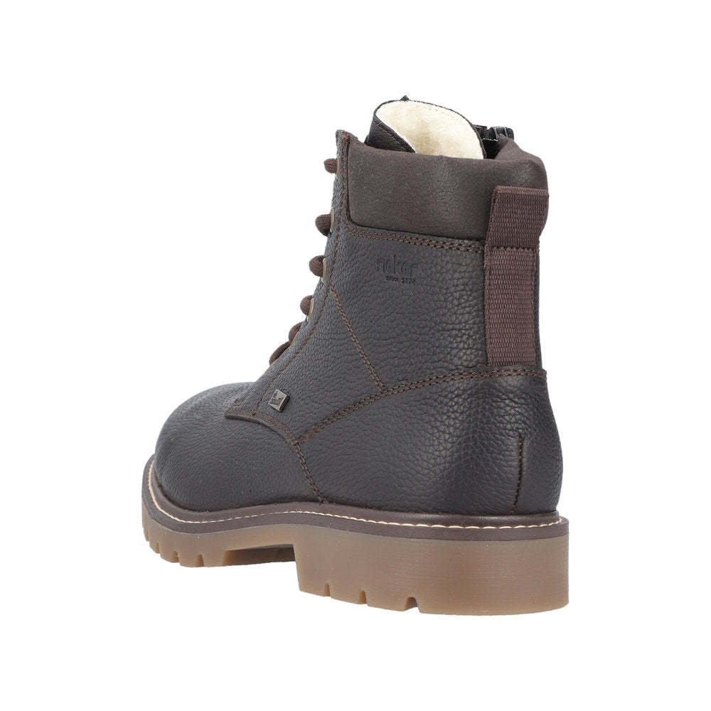 Rieker Leather Men's 38842 Ankle Boots - Brown JJAm3GF8