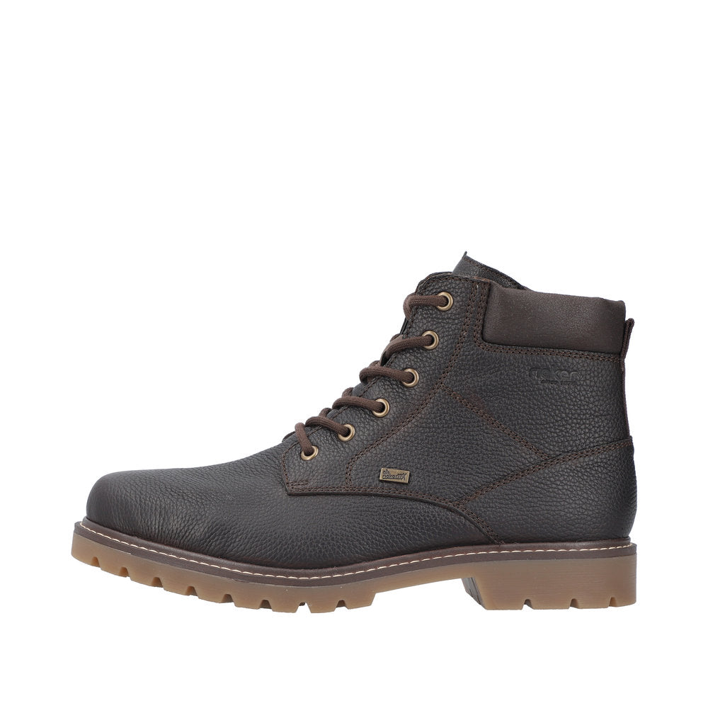Rieker Leather Men's 38842 Ankle Boots - Brown JJAm3GF8