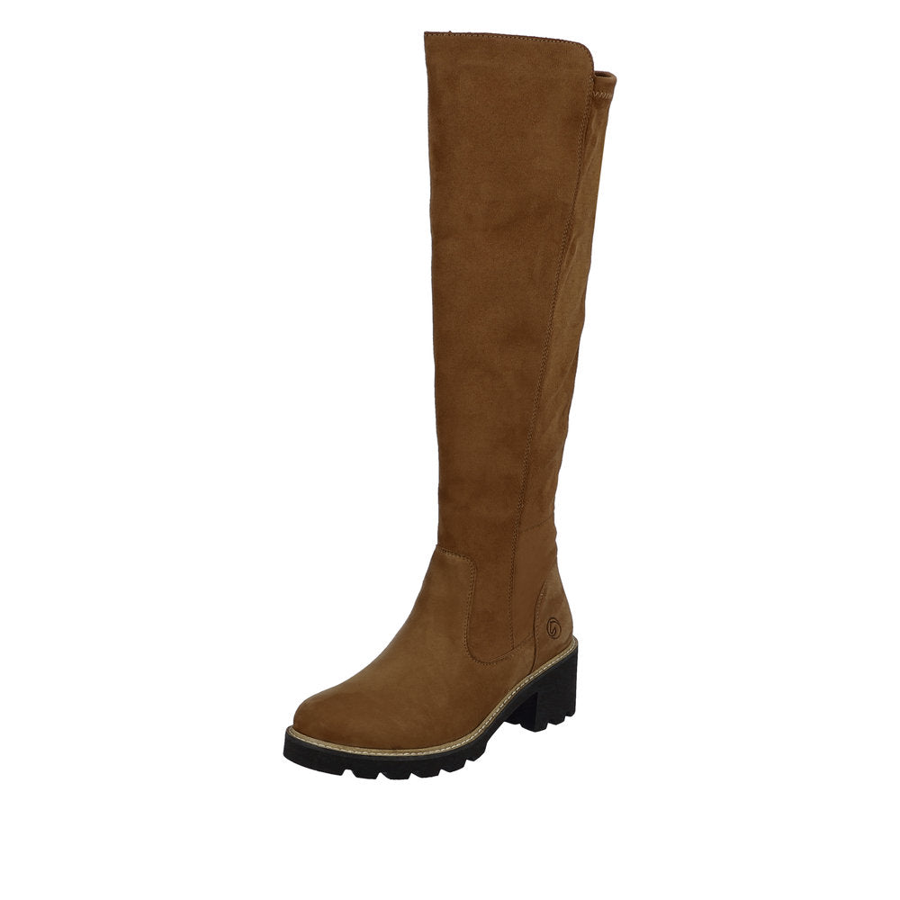 Remonte Suede Leather Women's' Tall D0A73-24 Tall Boots - Brown
