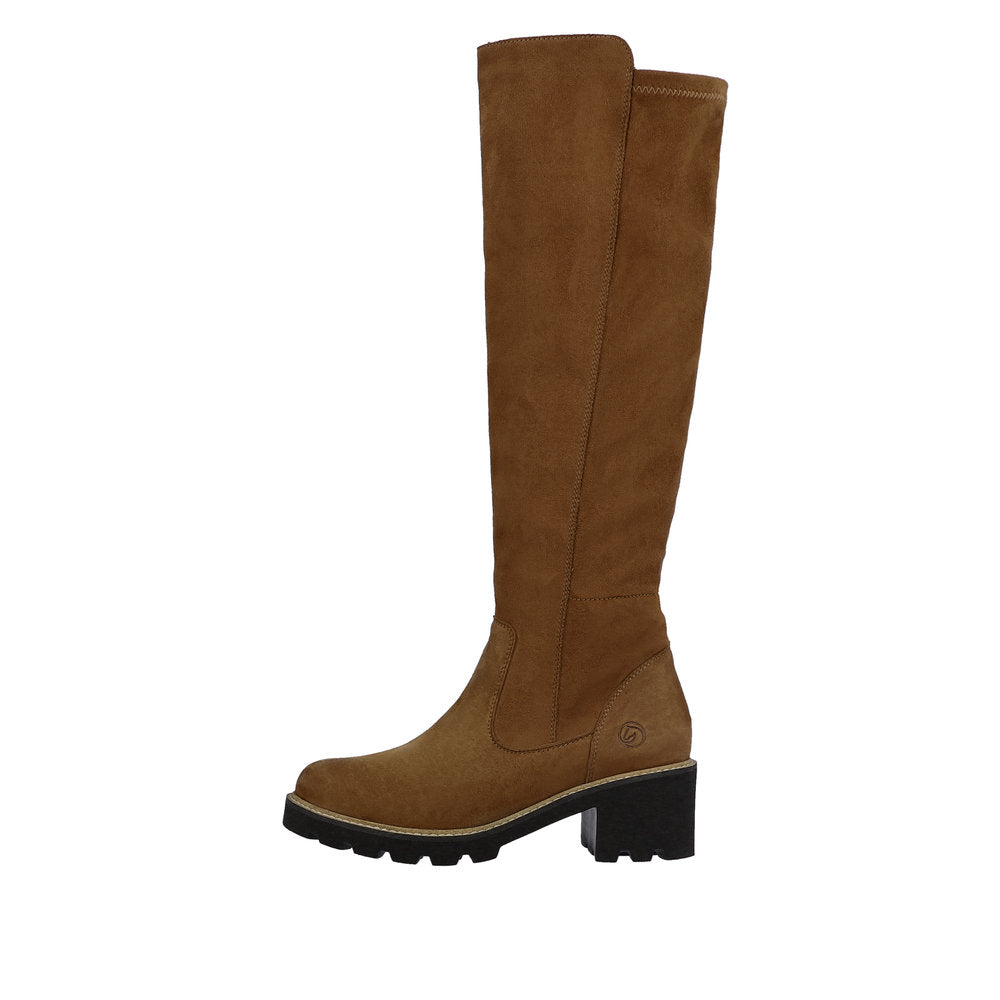 Remonte Suede Leather Women's' Tall D0A73-24 Tall Boots - Brown mQk6SWPE