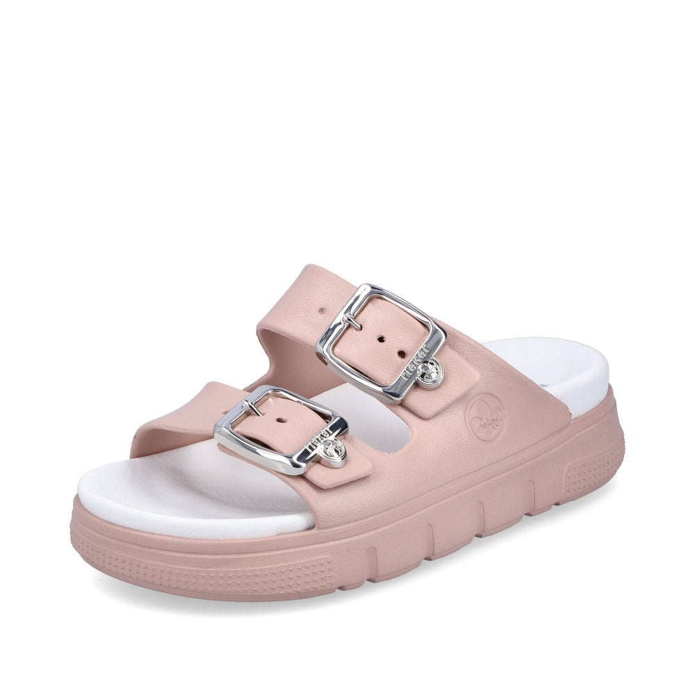 Rieker Women's Style P2180 Casual Mule - Pink