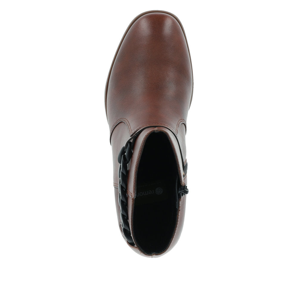Remonte Leather Women's Mid Height D0V73 Mid-Height Boots - Brown udDWKEgr