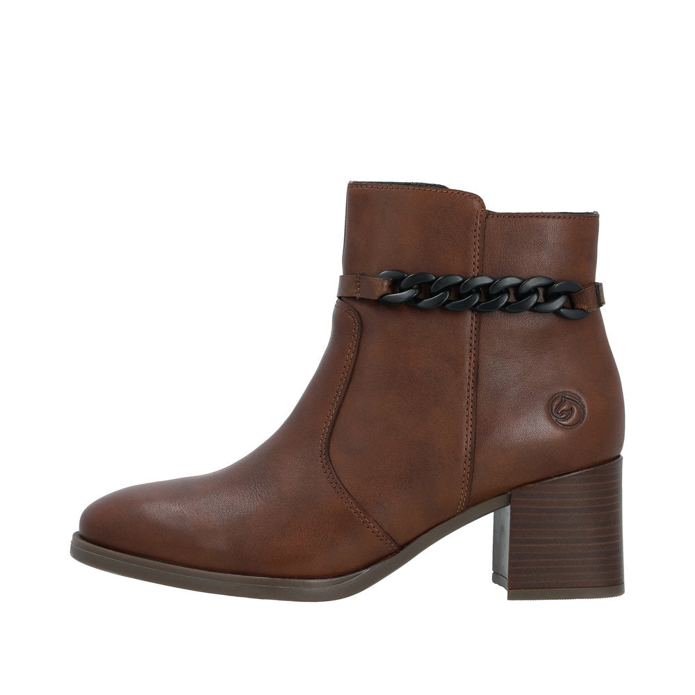 Remonte Leather Women's Mid Height D0V73 Mid-Height Boots - Brown udDWKEgr