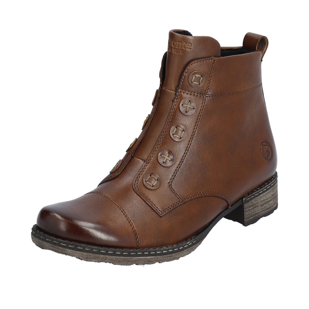 Remonte Leather Women's Mid Height D4392 Mid-Height Boots - Brown