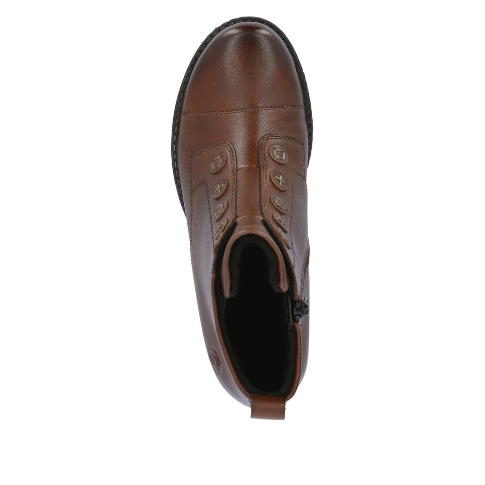 Remonte Leather Women's Mid Height D4392 Mid-Height Boots - Brown BAh6PHPz