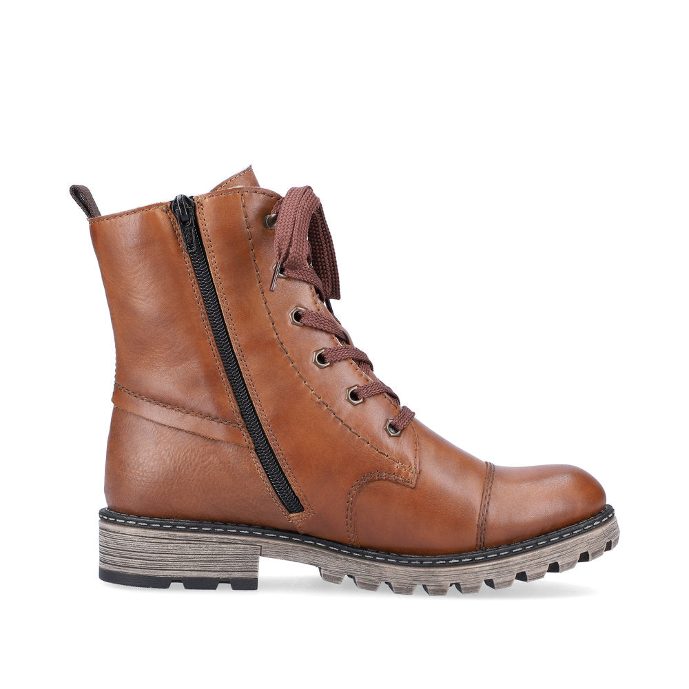Rieker Leather Women's Mid Height Y6700 Mid-Height Boots - Brown EmnWS3wk