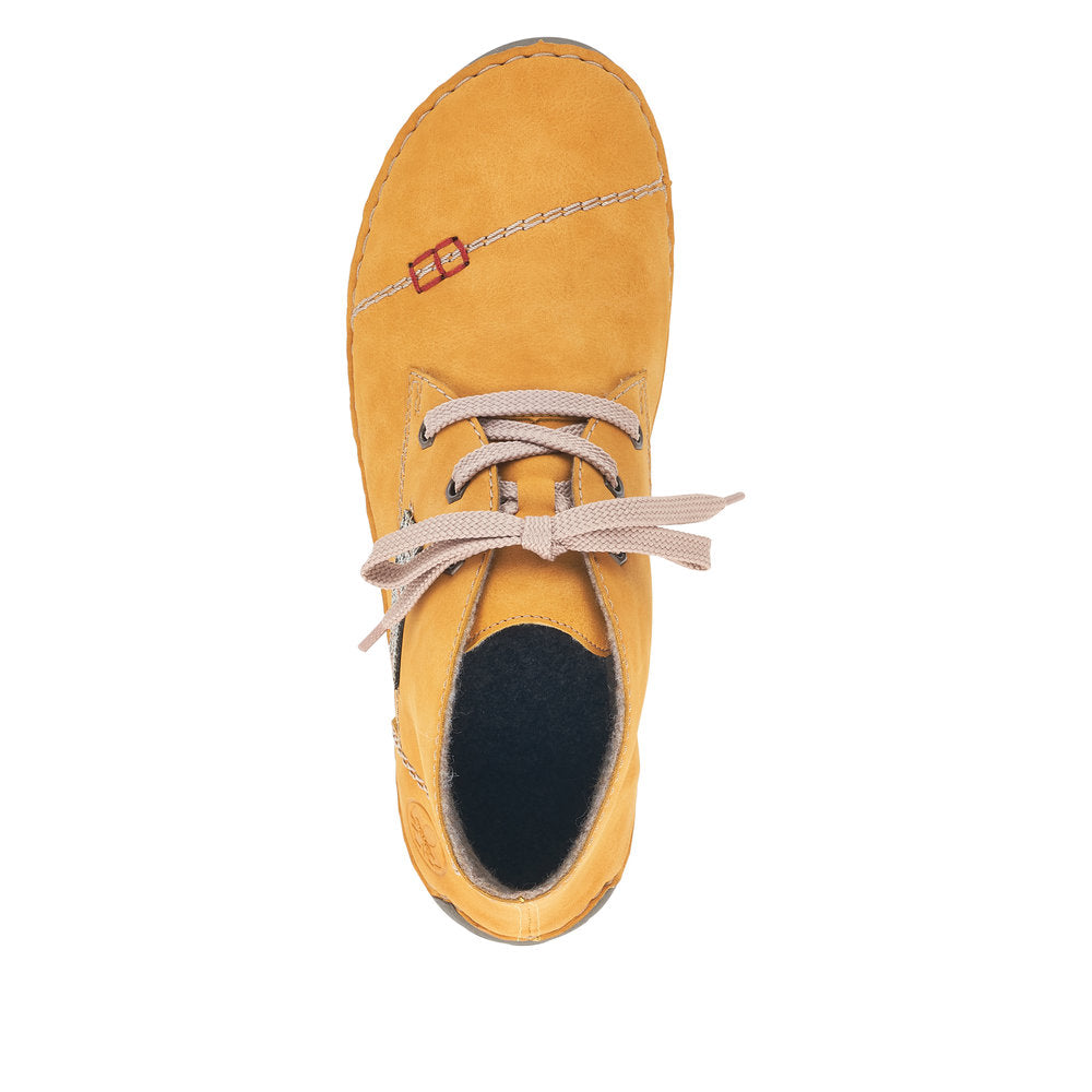 Rieker Synthetic Material Women's Short 52543 Ankle Boots - Yellow mbWysSmT