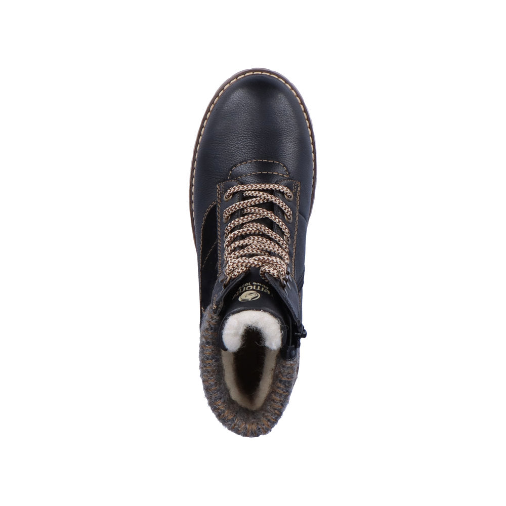 Remonte Leather Women's Mid Height D9378-00 Mid-Height Bootsflip Grip - Black Combination Fg4waLS5