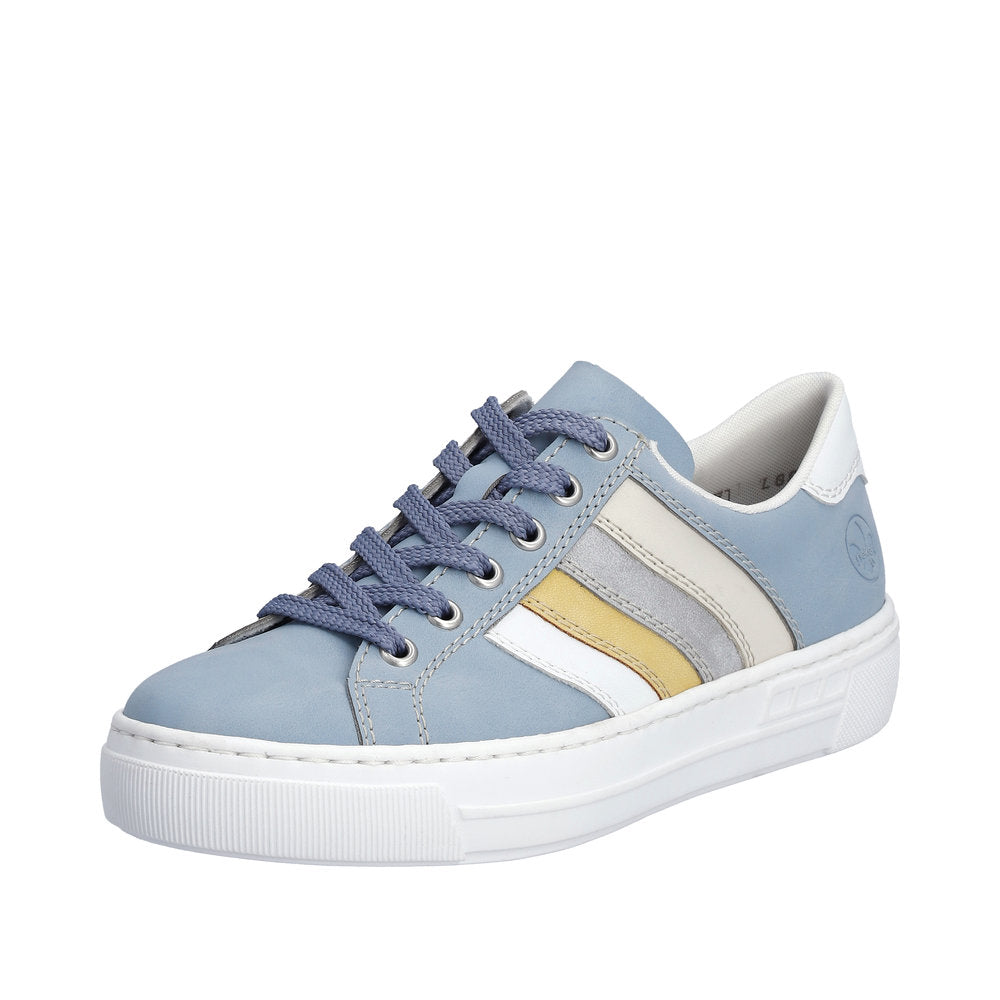 Rieker Women's Style L8802 Athletic Lace-Up - Blue Combination