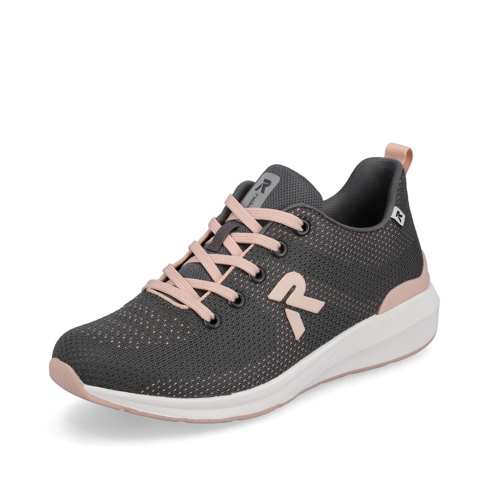 Rieker Evolution Women's Style 40100 Athletic Lace-Up - Grey