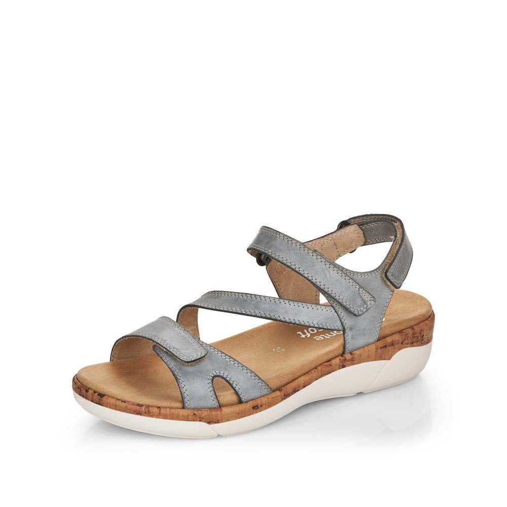 Remonte Women's Style R6850 Casual Sandal - Blue