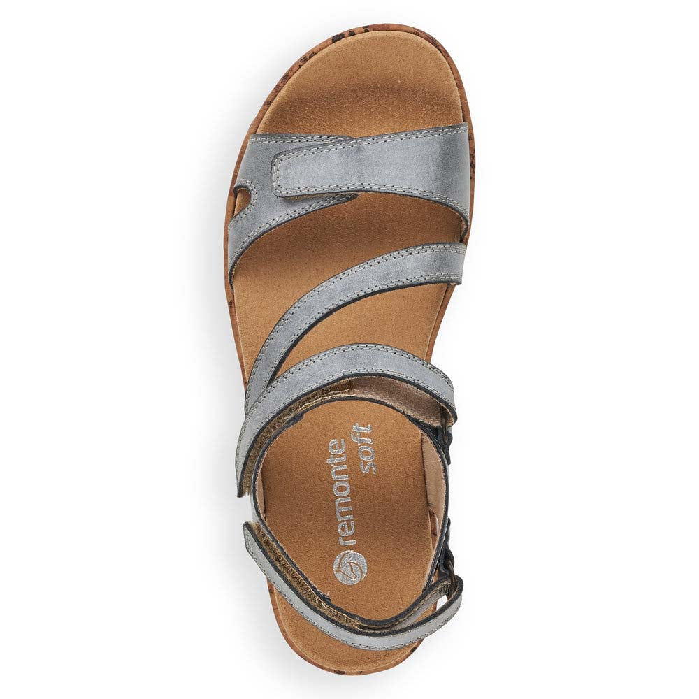 Remonte Women's Style R6850 Casual Sandal - Blue MIu9UggG