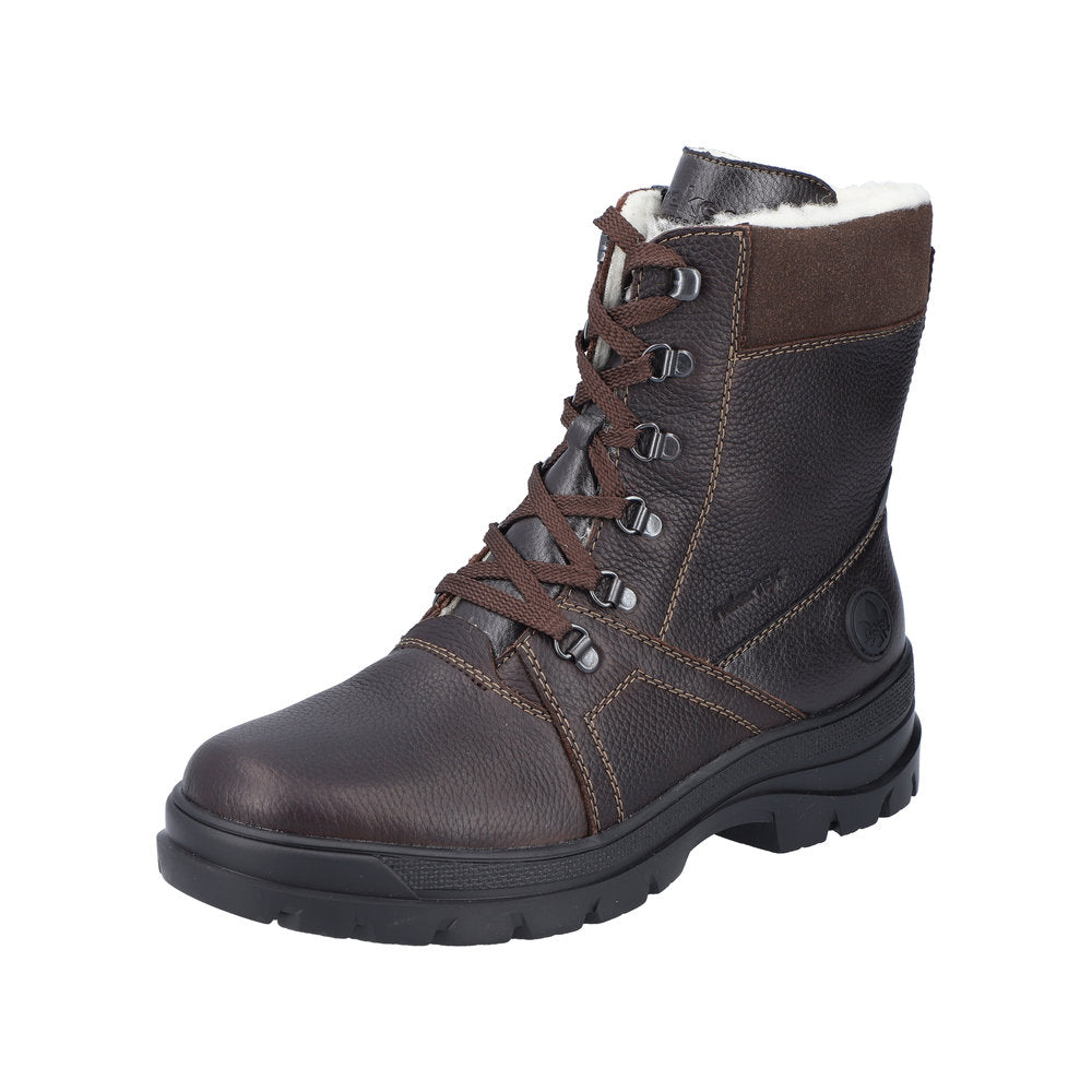 Rieker Leather Men's F5425 Ankle Bootsflip Grip - Brown