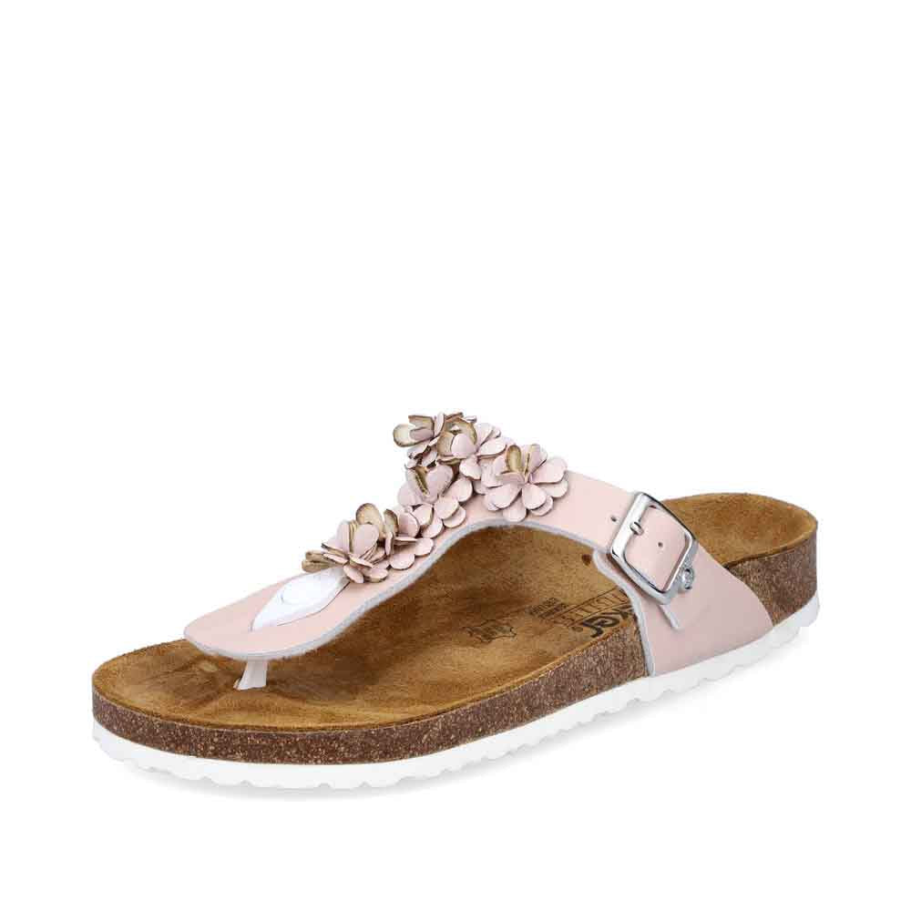 Rieker Women's Style V8392 Casual Flip Flop - Pink