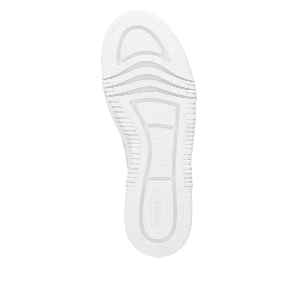 Rieker Women's Style M1953 Athletic Zipper - White CmQYWDxL