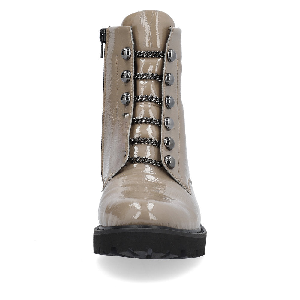 Remonte Patent Leather Women's Short D8670 Ankle Boots - Brown 9TDX6XjJ