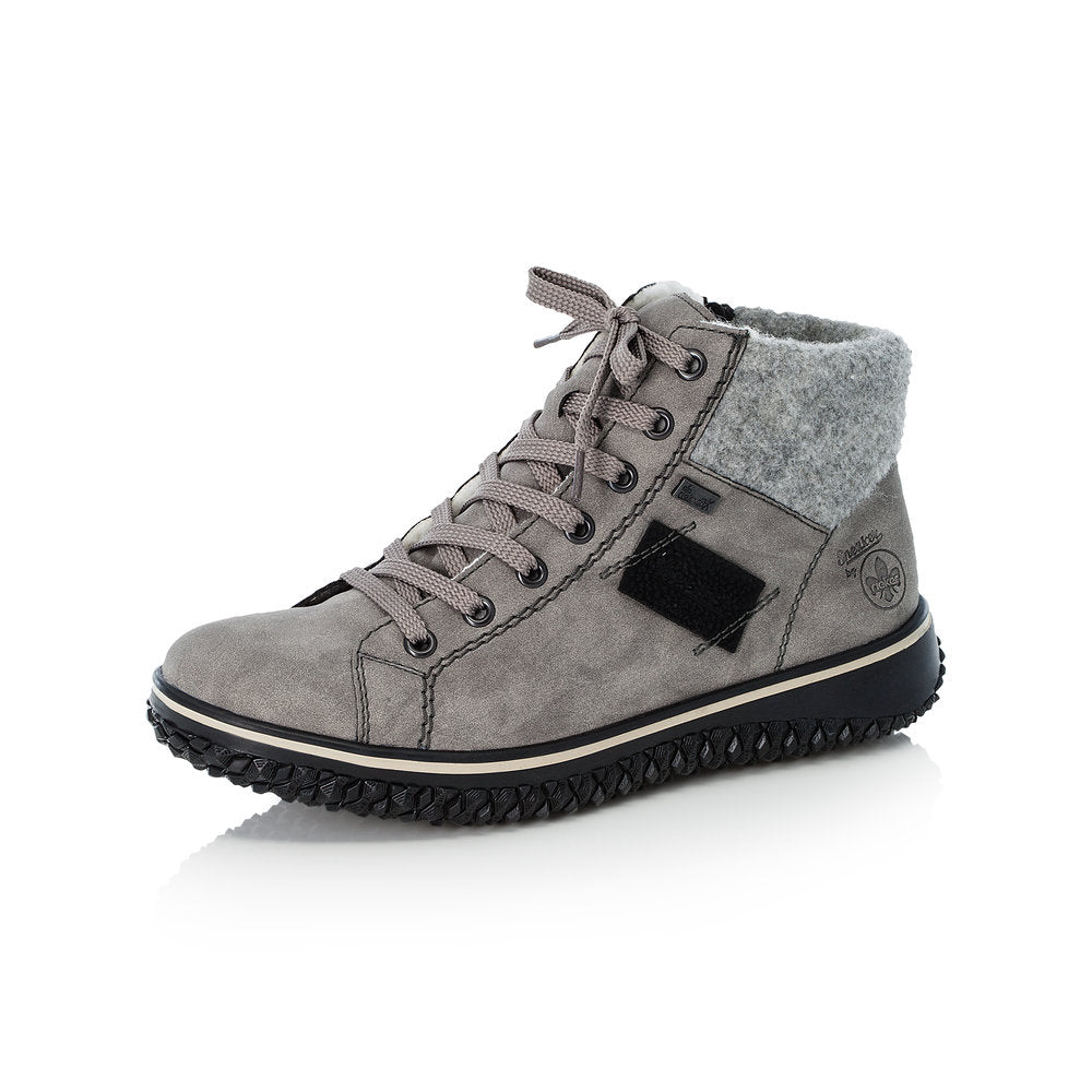 Rieker Synthetic Leather Women's Short Z4230-40 Ankle Boots - Grey
