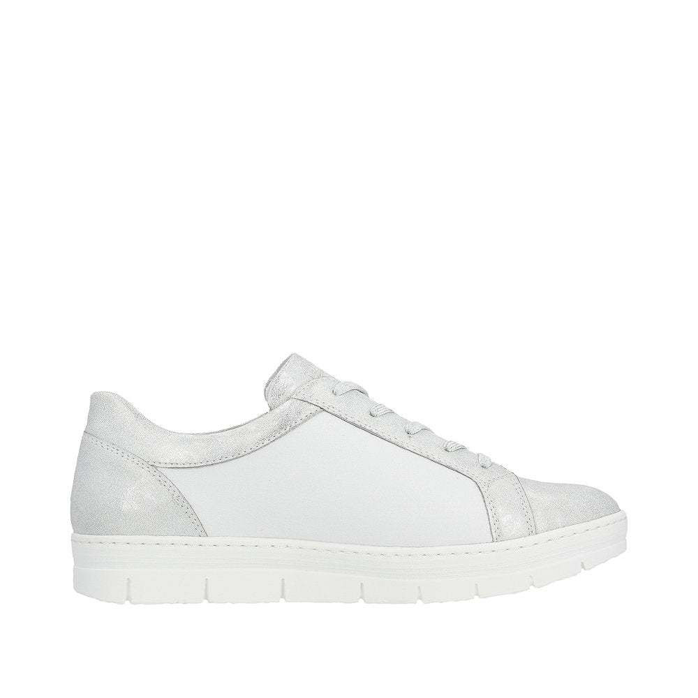 Remonte Women's Style D5830 Casual Lace-Up With Zip - Silver\/Platinum rmrMZOzF