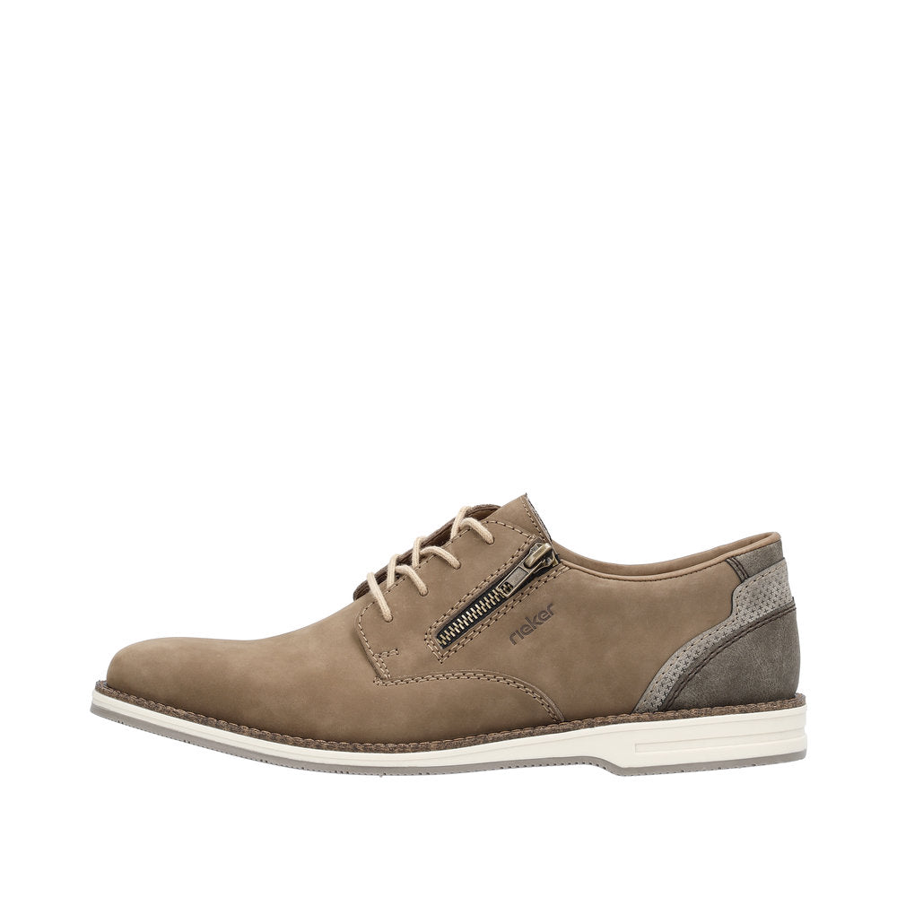 Rieker Men's Style 12505 Dress Lace-Up With Zip - Brown QxBQhEBq