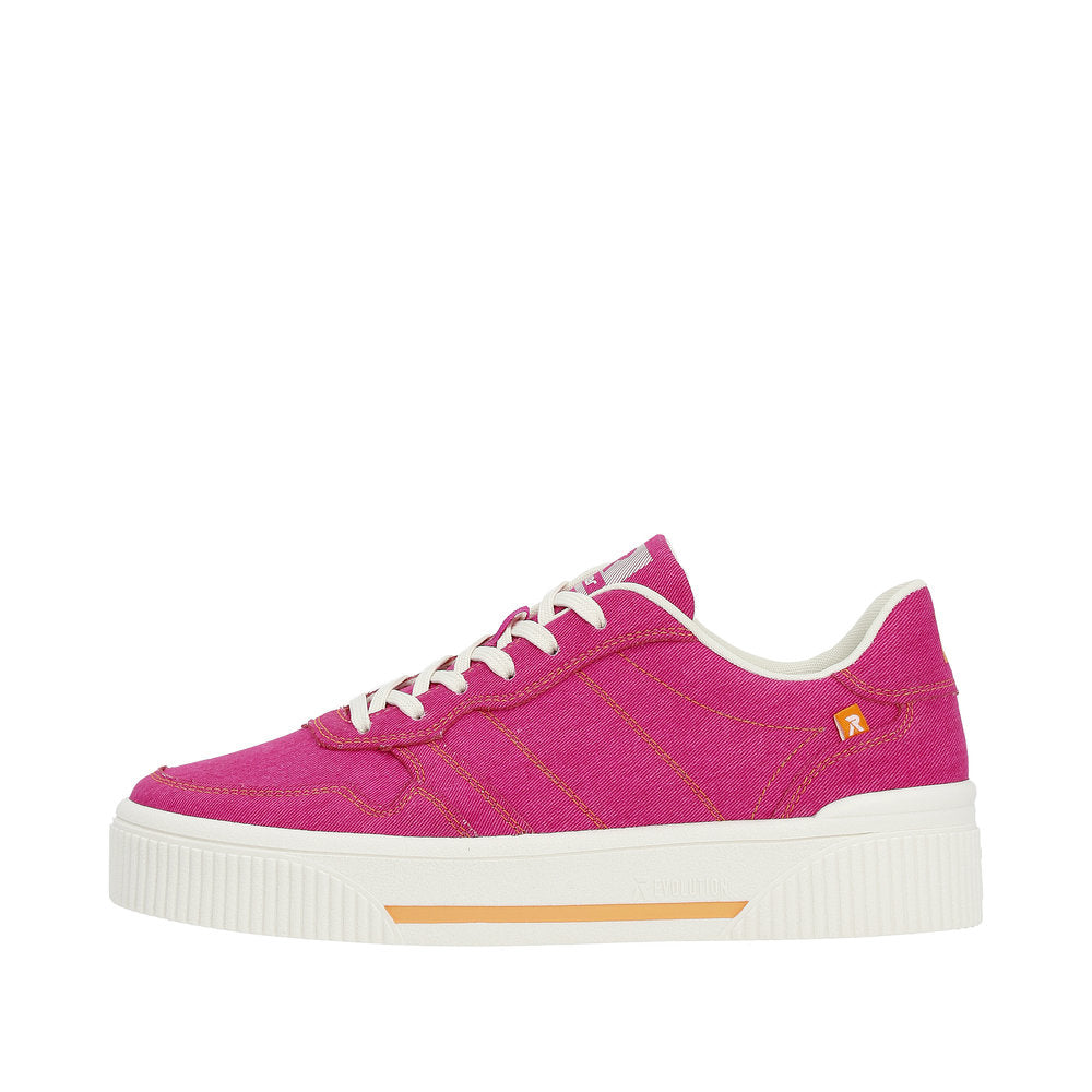 Rieker Evolution Women's Style W0706 Athletic Lace-Up - Pink Lj7PZEKs