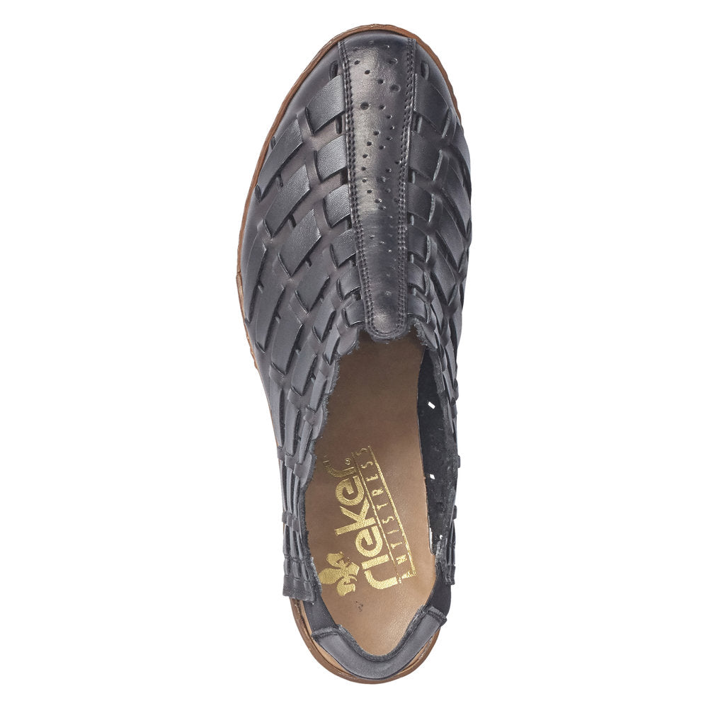 Rieker Women's Style 46778 Dress Sling-Back - Black JAlyW5zB