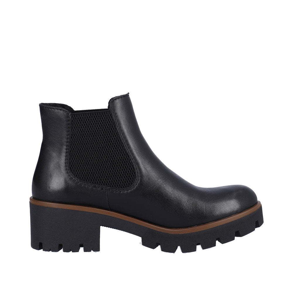 Rieker Synthetic Material Women's Short 79265 Ankle Boots - Jet Black h0cFnQNs