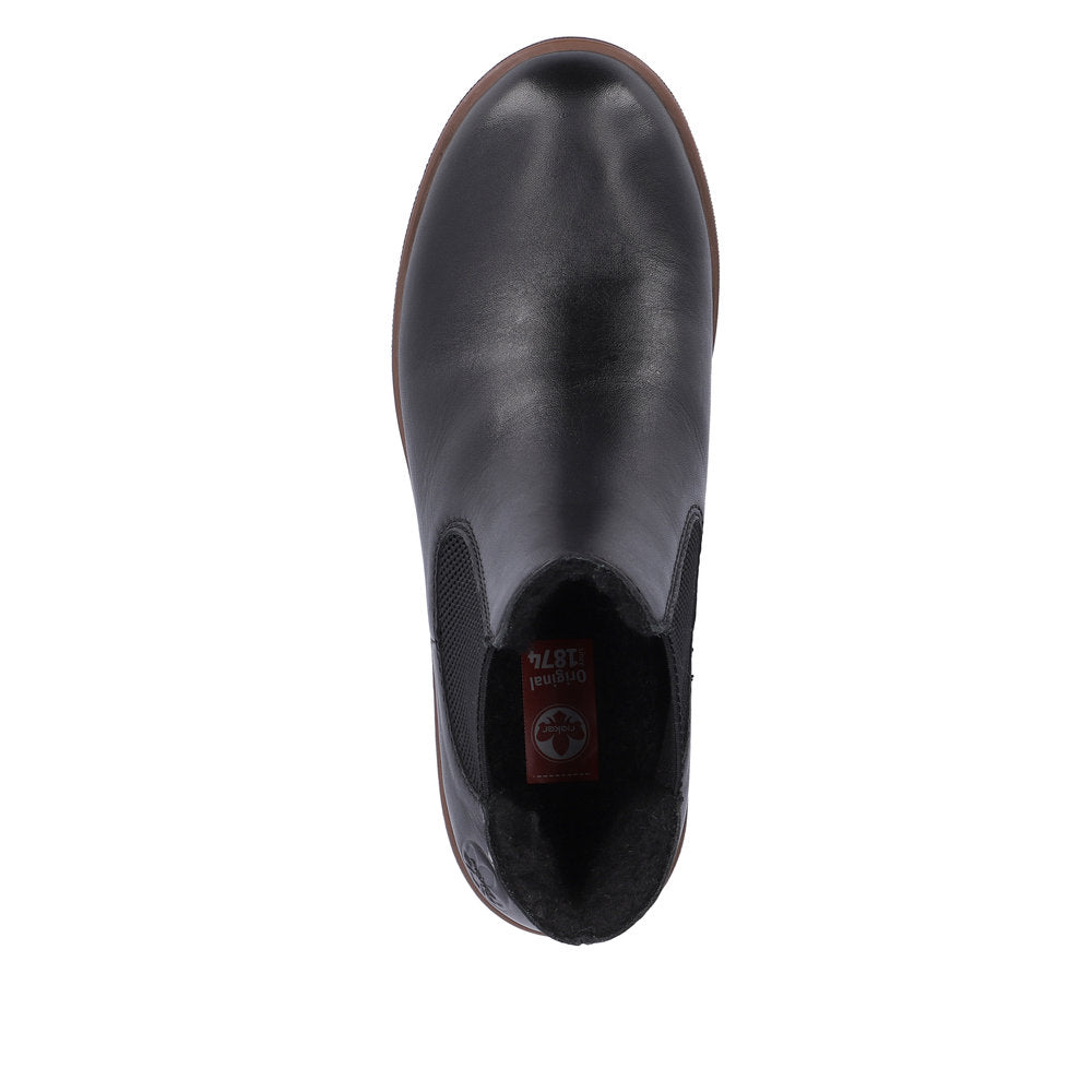 Rieker Synthetic Material Women's Short 79265 Ankle Boots - Jet Black h0cFnQNs