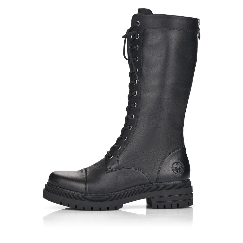 Rieker Leather Women's Mid Height Y3132 Mid-Height Boots - Black brXYKLiZ