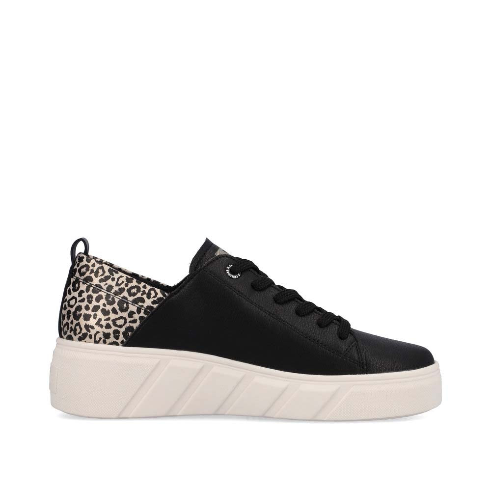 Rieker Evolution Women's Style W0502 Athletic Lace-Up - Black Combination RWrzkIyt