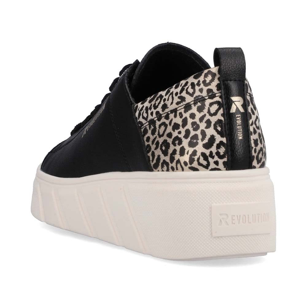 Rieker Evolution Women's Style W0502 Athletic Lace-Up - Black Combination RWrzkIyt