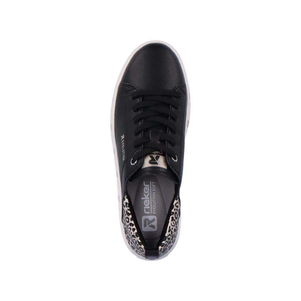 Rieker Evolution Women's Style W0502 Athletic Lace-Up - Black Combination RWrzkIyt