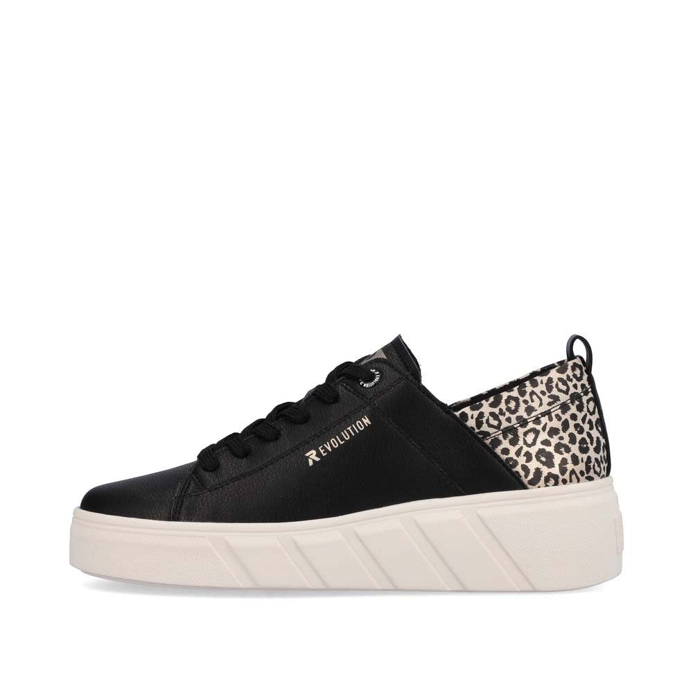 Rieker Evolution Women's Style W0502 Athletic Lace-Up - Black Combination RWrzkIyt