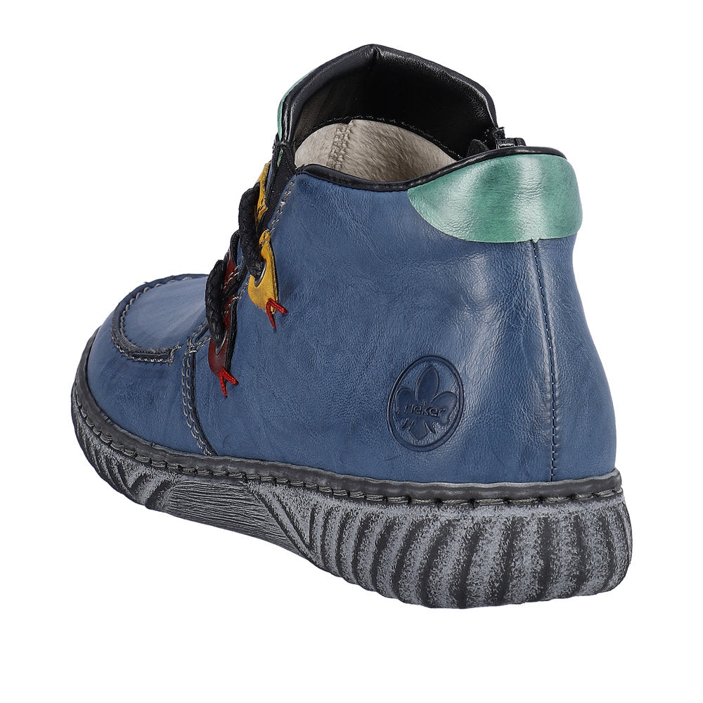 Rieker Synthetic Material Women's Short N0959 Ankle Boots - Blue CnGaeq0h