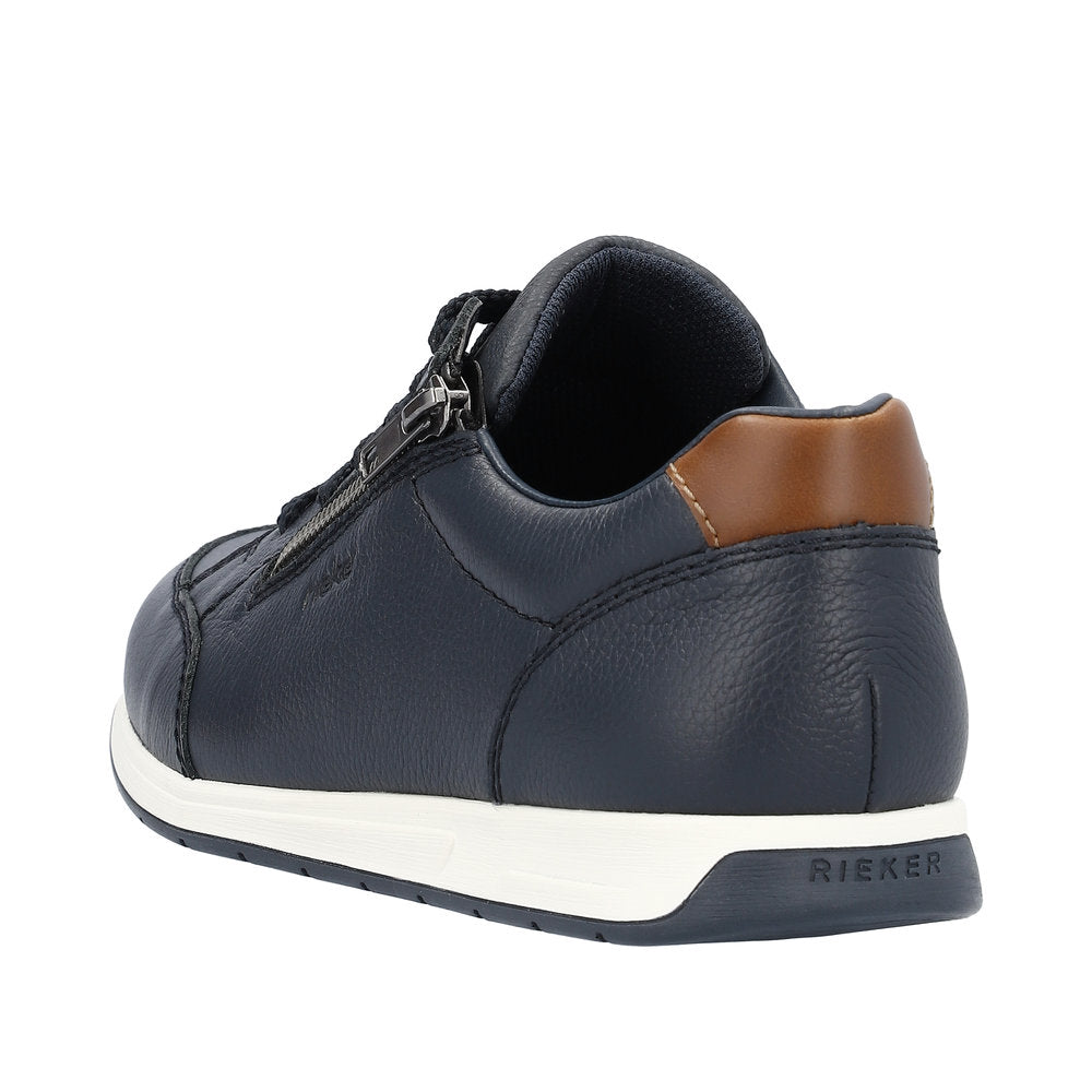 Rieker Men's Style 11903 Casual Lace-Up With Zip - Blue NpkgVFB5