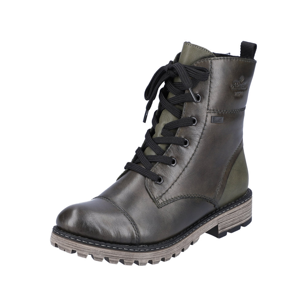 Rieker Leather Women's Mid Height Y6700 Mid-Height Boots - Green