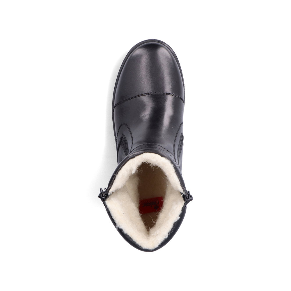 Rieker Leather Men's F5493 Ankle Bootsflip Grip - Black zh2Crecx