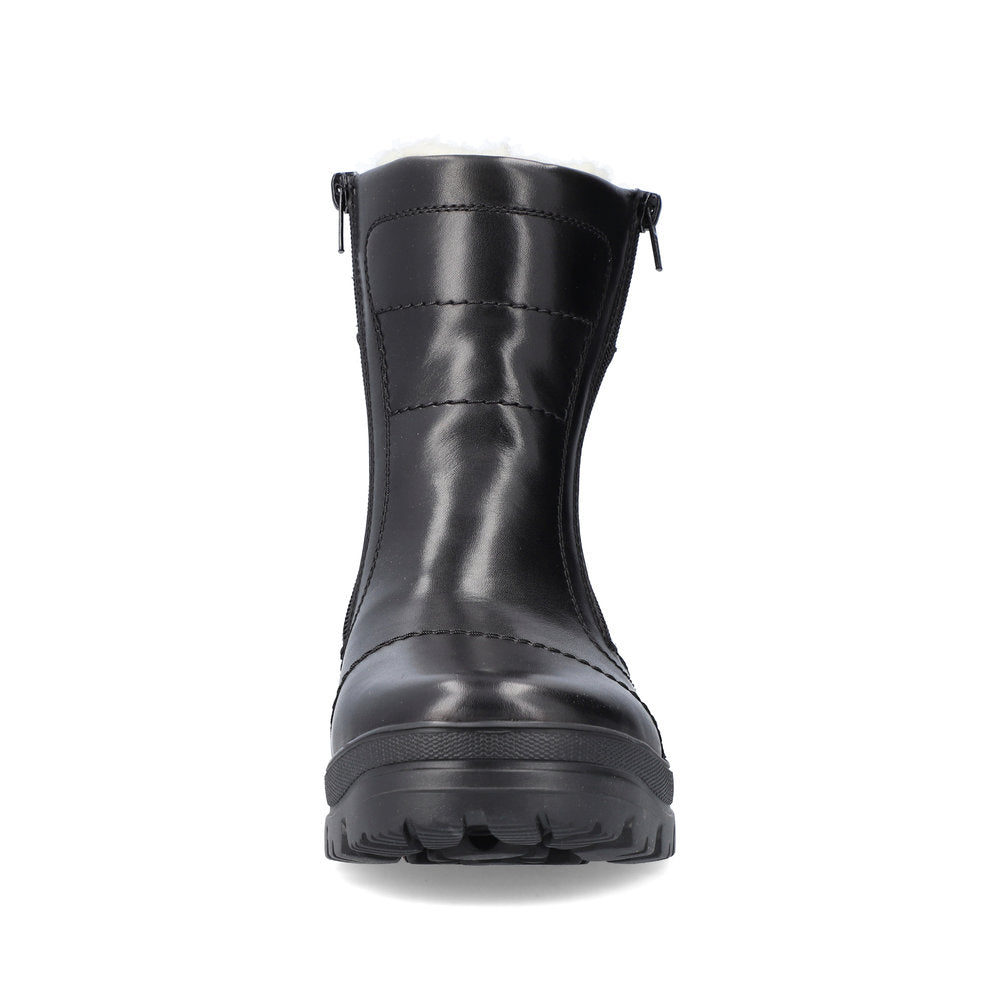 Rieker Leather Men's F5493 Ankle Bootsflip Grip - Black zh2Crecx