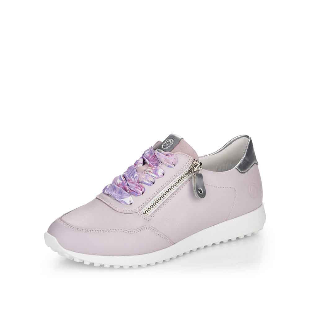 Remonte Women's Style D3101 Casual Lace-Up With Zip - Pink