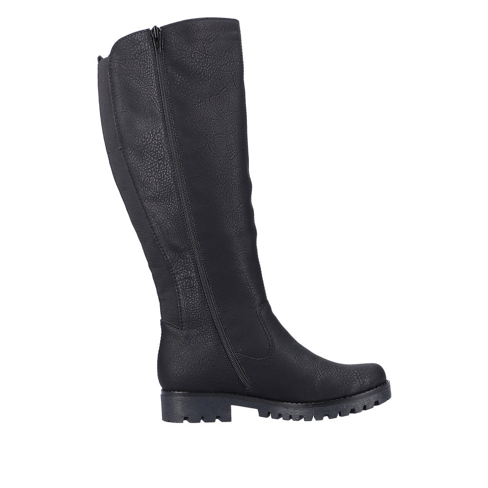 Rieker Synthetic Material Women's' Tall 78554 Tall Boots - Black H39RwlUo